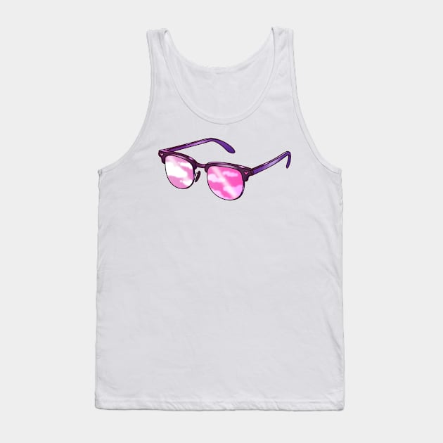 Sunglasses with pink sky lenses Tank Top by 2dsandy